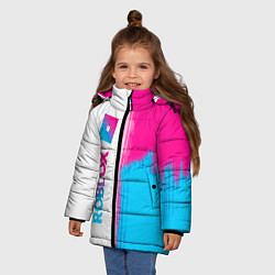 Куртка зимняя для девочки Roblox neon gradient style: по-вертикали, цвет: 3D-черный — фото 2