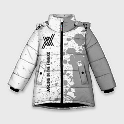 Куртка зимняя для девочки Darling in the FranXX glitch на светлом фоне: по-в, цвет: 3D-черный