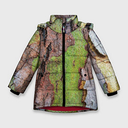 Куртка зимняя для девочки Кора дерева, цвет: 3D-красный