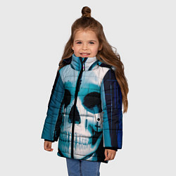 Куртка зимняя для девочки Проклятие монахини, цвет: 3D-светло-серый — фото 2