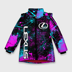 Зимняя куртка для девочки Lexus - неоновые брызги