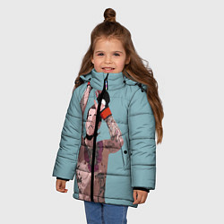 Куртка зимняя для девочки Suga sean omelly, цвет: 3D-черный — фото 2