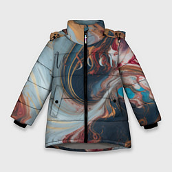 Куртка зимняя для девочки Москва палитра, цвет: 3D-светло-серый