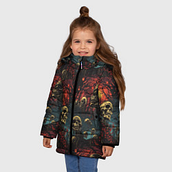 Куртка зимняя для девочки Нечистый дух, цвет: 3D-светло-серый — фото 2