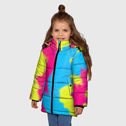Куртка зимняя для девочки Тай-дай из фильма Барби, цвет: 3D-красный — фото 2