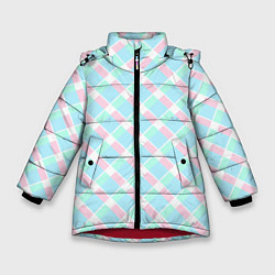 Куртка зимняя для девочки Клетка из фильма Барби, цвет: 3D-красный