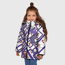 Куртка зимняя для девочки Jojo theme, цвет: 3D-светло-серый — фото 2