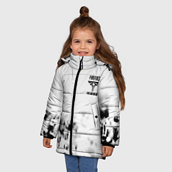 Куртка зимняя для девочки The Last of Us отпечатки, цвет: 3D-красный — фото 2