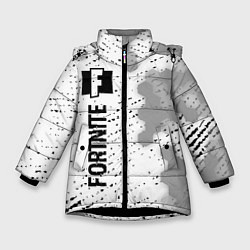 Зимняя куртка для девочки Fortnite glitch на светлом фоне: по-вертикали