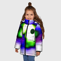 Куртка зимняя для девочки Razer toxic, цвет: 3D-черный — фото 2