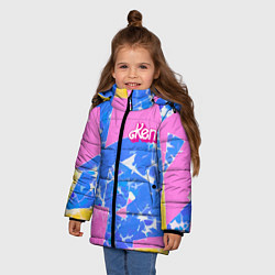 Куртка зимняя для девочки Кен - друг Барби, цвет: 3D-светло-серый — фото 2