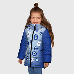 Куртка зимняя для девочки Незабудка, цвет: 3D-черный — фото 2