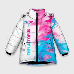 Зимняя куртка для девочки The Last Of Us neon gradient style по-вертикали