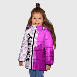 Куртка зимняя для девочки Poppy Playtime pro gaming по-вертикали, цвет: 3D-черный — фото 2
