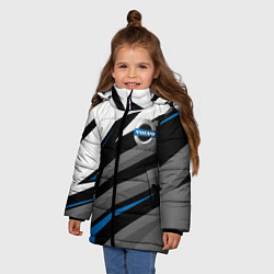 Куртка зимняя для девочки Volvo - blue sport, цвет: 3D-светло-серый — фото 2