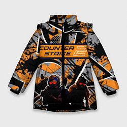 Куртка зимняя для девочки Counter-Strike Collection, цвет: 3D-черный
