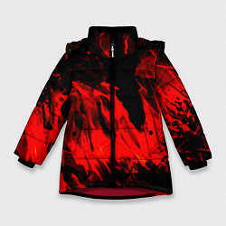 Зимняя куртка для девочки Красное пламя