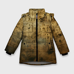 Зимняя куртка для девочки Древний папирус