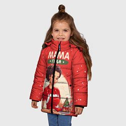 Куртка зимняя для девочки Мамуля года самая лучшая, цвет: 3D-черный — фото 2