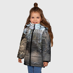 Куртка зимняя для девочки STALKER 2 тоннель, цвет: 3D-черный — фото 2