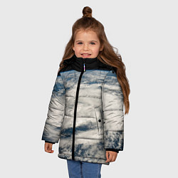 Куртка зимняя для девочки Шторм в Аравийском море, цвет: 3D-красный — фото 2