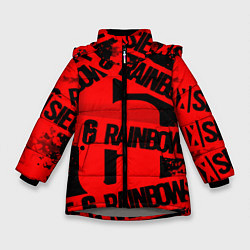 Зимняя куртка для девочки Rainbox six краски