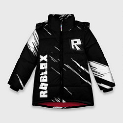 Куртка зимняя для девочки Roblox текстура краски, цвет: 3D-красный