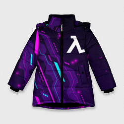 Зимняя куртка для девочки Half-Life neon gaming