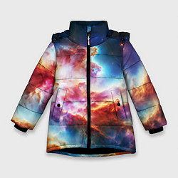Зимняя куртка для девочки The cosmic nebula