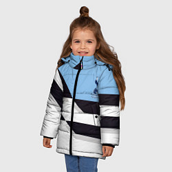 Куртка зимняя для девочки Tottenham sport geometry, цвет: 3D-светло-серый — фото 2
