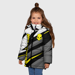 Куртка зимняя для девочки Helldivers 2 - yellow uniform, цвет: 3D-черный — фото 2