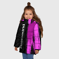 Куртка зимняя для девочки Real Madrid pro football по-вертикали, цвет: 3D-черный — фото 2