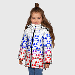 Куртка зимняя для девочки Marshmello russia color, цвет: 3D-красный — фото 2