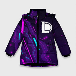 Зимняя куртка для девочки League of Legends neon gaming