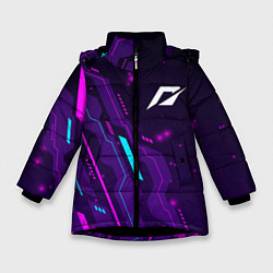 Зимняя куртка для девочки Need for Speed neon gaming
