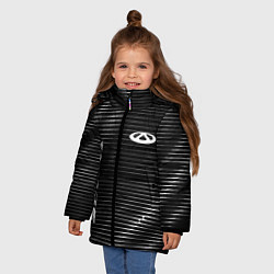 Куртка зимняя для девочки Chery sport metal, цвет: 3D-черный — фото 2