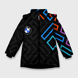 Зимняя куртка для девочки BMW brand color carbon
