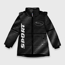 Куртка зимняя для девочки Jaguar sport metal, цвет: 3D-черный