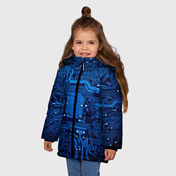 Куртка зимняя для девочки Текстолит, цвет: 3D-красный — фото 2