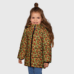 Куртка зимняя для девочки Камуфляж победы, цвет: 3D-светло-серый — фото 2