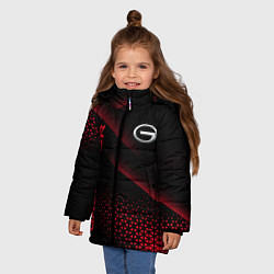 Куртка зимняя для девочки Gac, цвет: 3D-черный — фото 2