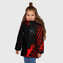 Куртка зимняя для девочки Jaguar red sport tires, цвет: 3D-черный — фото 2