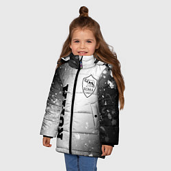 Куртка зимняя для девочки Roma sport на светлом фоне вертикально, цвет: 3D-черный — фото 2