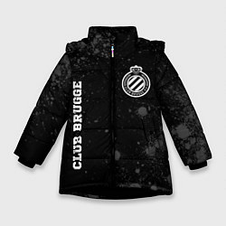 Зимняя куртка для девочки Club Brugge sport на темном фоне вертикально