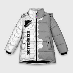 Куртка зимняя для девочки Hoffenheim sport на светлом фоне по-вертикали, цвет: 3D-черный