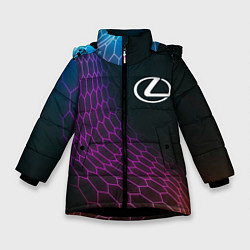 Зимняя куртка для девочки Lexus neon hexagon