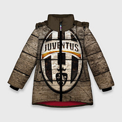 Куртка зимняя для девочки Juventus, цвет: 3D-красный