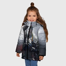 Куртка зимняя для девочки Геральт, цвет: 3D-черный — фото 2