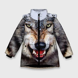 Зимняя куртка для девочки Взгляд волка