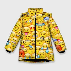 Зимняя куртка для девочки Emoji